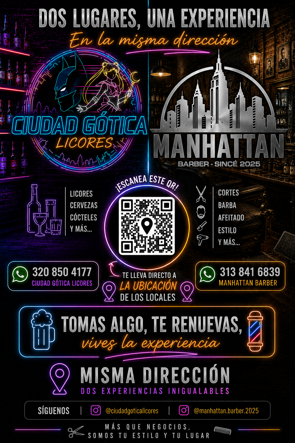 Ciudad Gótica Licores y Manhattan Barber